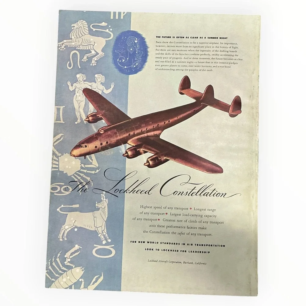 1944 Flying Magazine October WWII US Naval Aviation at War Aircraft Carrier